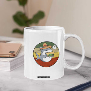 Mexican Food Lover Gift Coffee Mug Funny Shark Eating Tacos TS12 Print Your Wear