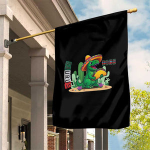 Mexican Food Lover Gift Garden Flag Funny Dinosaur Taco Saurus TS12 Print Your Wear