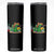 Mexican Food Lover Gift Skinny Tumbler Funny Dinosaur Taco Saurus TS12 Black Print Your Wear