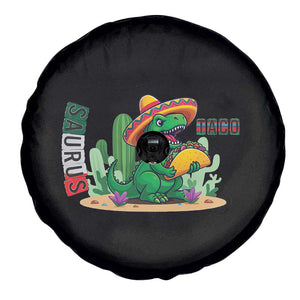 Mexican Food Lover Gift Spare Tire Cover Funny Dinosaur Taco Saurus TS12 Print Your Wear