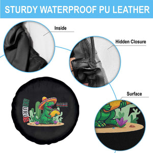 Mexican Food Lover Gift Spare Tire Cover Funny Dinosaur Taco Saurus TS12 Print Your Wear