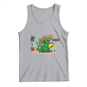 Mexican Food Lover Gift Tank Top Funny Dinosaur Taco Saurus TS12 Athletic Heather Print Your Wear