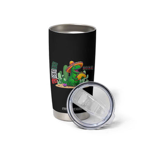 Mexican Food Lover Gift Tumbler Cup Funny Dinosaur Taco Saurus TS12 Print Your Wear