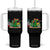 Mexican Food Lover Gift Tumbler With Handle Funny Dinosaur Taco Saurus TS12 One Size: 40 oz Black Print Your Wear