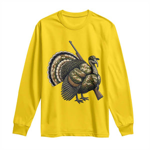 Funny Camo Turkey Hunter Rifle Gift Long Sleeve Shirt TS12 Daisy Print Your Wear