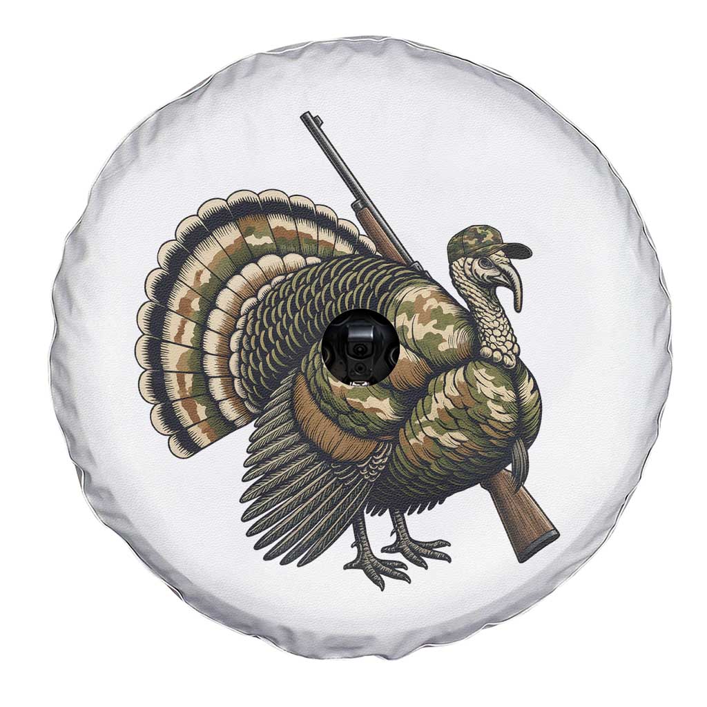 Funny Camo Turkey Hunter Rifle Gift Spare Tire Cover TS12 Print Your Wear