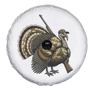 Funny Camo Turkey Hunter Rifle Gift Spare Tire Cover TS12 Print Your Wear