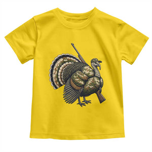 Funny Camo Turkey Hunter Rifle Gift Toddler T Shirt TS12 Daisy Print Your Wear