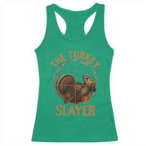 The Turkey Slayer Racerback Tank Top Funny Hunting Season Gift TS12 Irish Green Print Your Wear