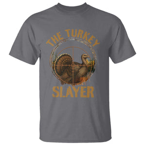 The Turkey Slayer T Shirt Funny Hunting Season Gift TS12 Charcoal Print Your Wear