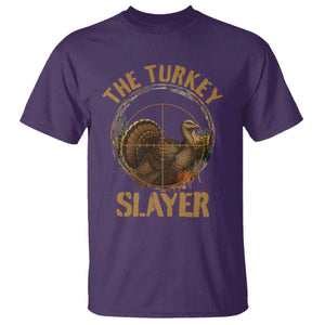 The Turkey Slayer T Shirt Funny Hunting Season Gift TS12 Purple Print Your Wear