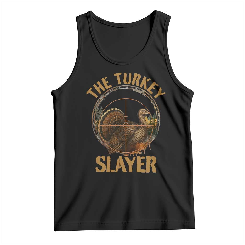The Turkey Slayer Tank Top Funny Hunting Season Gift TS12 Black Print Your Wear