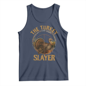 The Turkey Slayer Tank Top Funny Hunting Season Gift TS12 Navy Print Your Wear