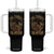 The Turkey Slayer Tumbler With Handle Funny Hunting Season Gift TS12 One Size: 40 oz Black Print Your Wear
