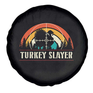 Turkey Slayer Spare Tire Cover Vintage Sunset Hunting Season Gift TS12 Print Your Wear