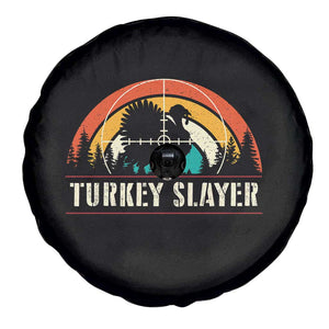 Turkey Slayer Spare Tire Cover Vintage Sunset Hunting Season Gift TS12 Print Your Wear