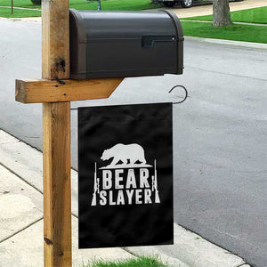 Bear Slayer Garden Flag Hunting Season Gift TS12 Print Your Wear