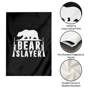 Bear Slayer Garden Flag Hunting Season Gift TS12 Print Your Wear