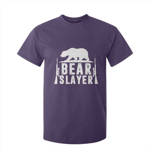 Bear Slayer T Shirt For Kid Hunting Season Gift TS12 Purple Print Your Wear