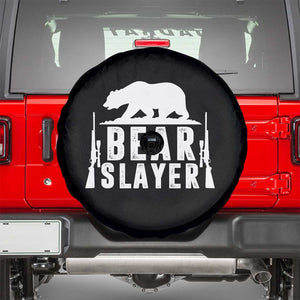 Bear Slayer Spare Tire Cover Hunting Season Gift TS12 Black Print Your Wear