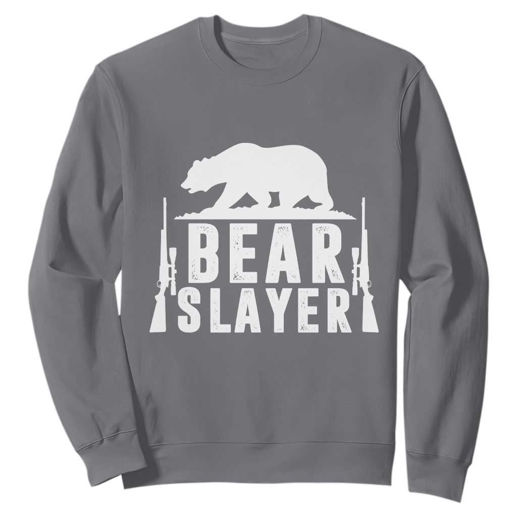 Bear Slayer Sweatshirt Hunting Season Gift TS12 Charcoal Print Your Wear