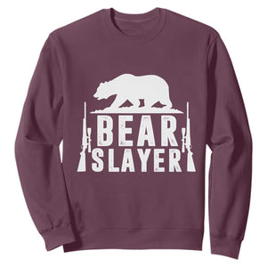 Bear Slayer Sweatshirt Hunting Season Gift - Print Your Wear