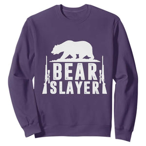 Bear Slayer Sweatshirt Hunting Season Gift - Print Your Wear