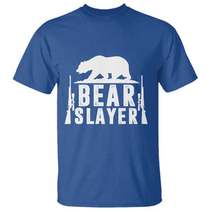Bear Slayer T Shirt Hunting Season Gift TS12 Royal Blue Print Your Wear