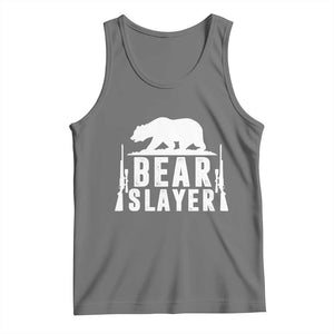 Bear Slayer Tank Top Hunting Season Gift TS12 Black Heather Print Your Wear