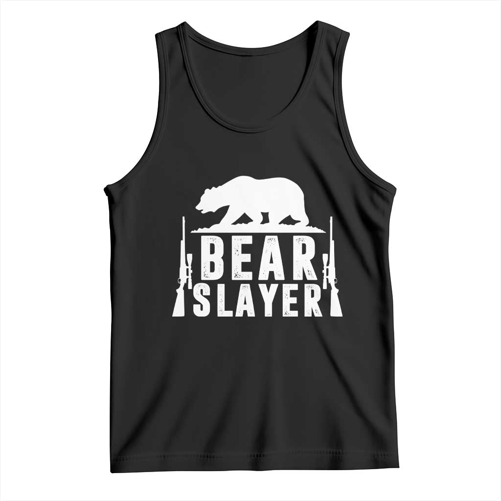 Bear Slayer Tank Top Hunting Season Gift TS12 Black Print Your Wear