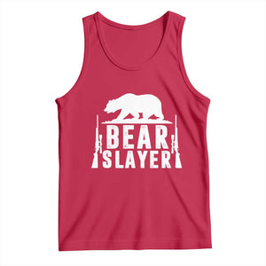 Bear Slayer Tank Top Hunting Season Gift TS12 Red Print Your Wear