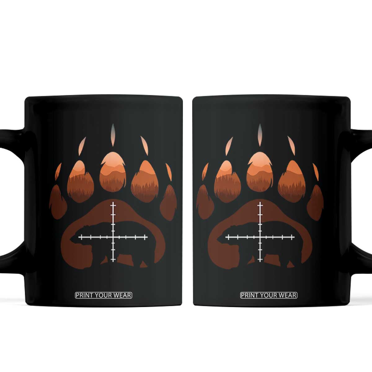 Big Game Bear Hunting Season Coffee Mug Funny Hunter Gift TS12 Black Print Your Wear