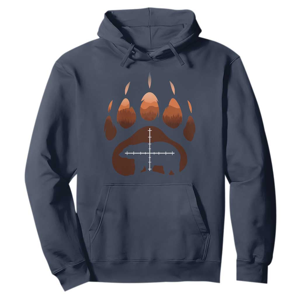 Big Game Bear Hunting Season Hoodie Funny Hunter Gift TS12 Navy Print Your Wear