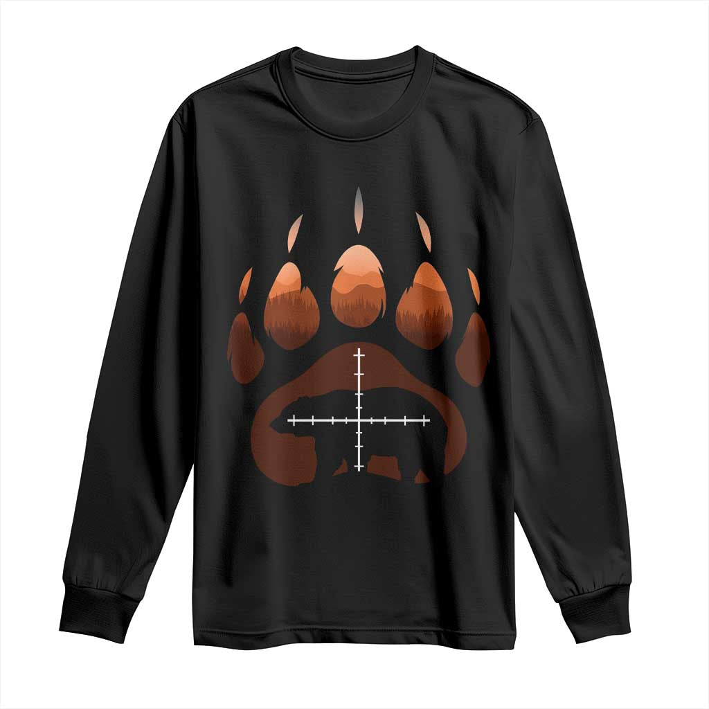 Big Game Bear Hunting Season Long Sleeve Shirt Funny Hunter Gift TS12 Black Print Your Wear