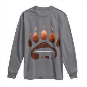 Big Game Bear Hunting Season Long Sleeve Shirt Funny Hunter Gift TS12 Charcoal Print Your Wear