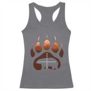 Big Game Bear Hunting Season Racerback Tank Top Funny Hunter Gift - Print Your Wear