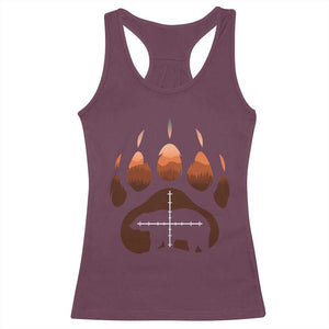 Big Game Bear Hunting Season Racerback Tank Top Funny Hunter Gift - Print Your Wear