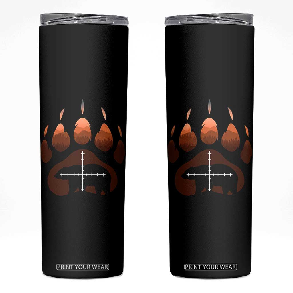 Big Game Bear Hunting Season Skinny Tumbler Funny Hunter Gift TS12 Black Print Your Wear