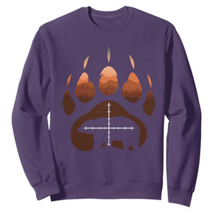 Big Game Bear Hunting Season Sweatshirt Funny Hunter Gift TS12 Purple Print Your Wear