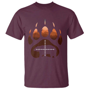 Big Game Bear Hunting Season T Shirt Funny Hunter Gift TS12 Maroon Print Your Wear