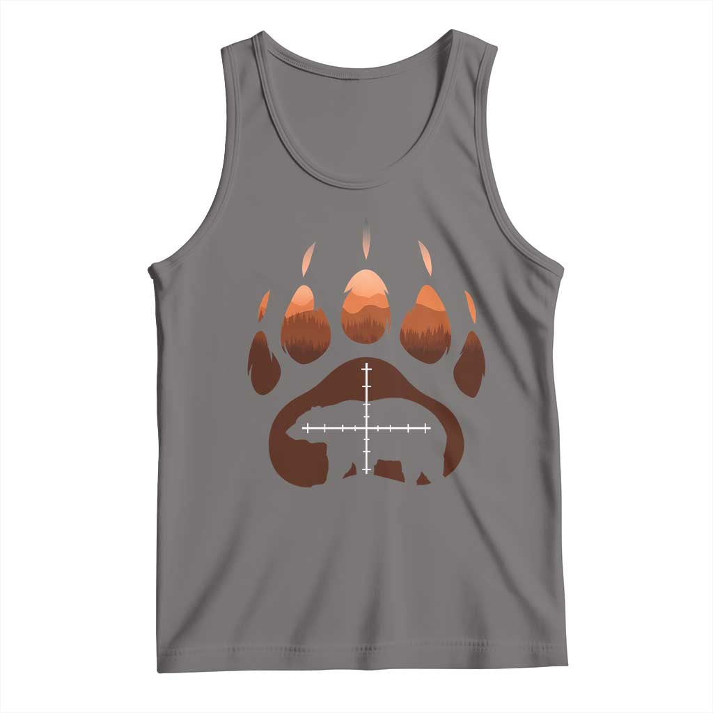Big Game Bear Hunting Season Tank Top Funny Hunter Gift TS12 Deep Heather Print Your Wear