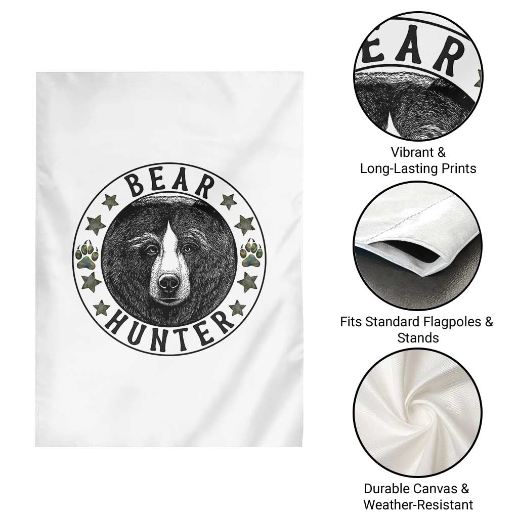 Bear Hunter Garden Flag Funny Hunting Season Gift TS12 Print Your Wear