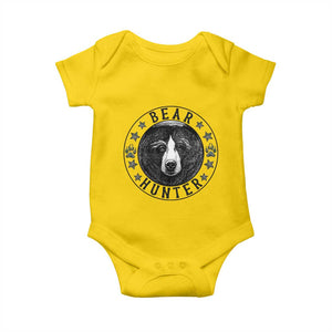 Bear Hunter Baby Onesie Funny Hunting Season Gift TS12 Daisy Print Your Wear