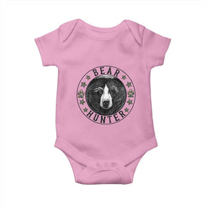 Bear Hunter Baby Onesie Funny Hunting Season Gift TS12 Light Pink Print Your Wear