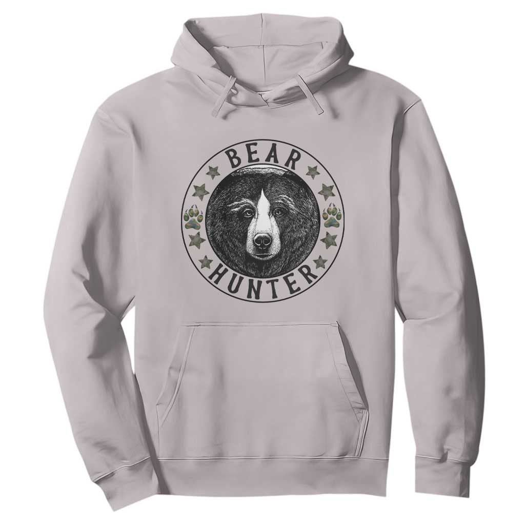 Bear Hunter Hoodie Funny Hunting Season Gift TS12 Ice Gray Print Your Wear