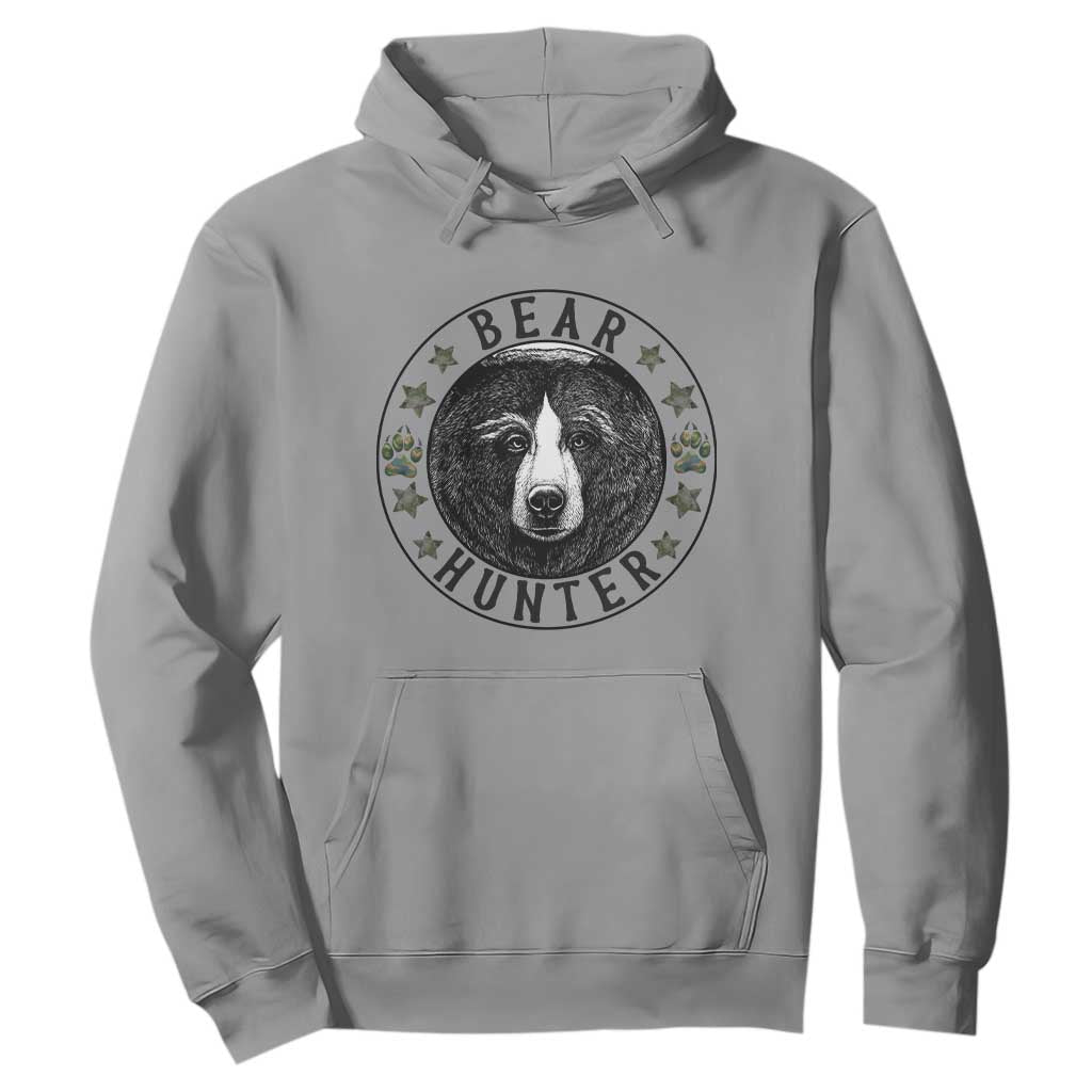 Bear Hunter Hoodie Funny Hunting Season Gift TS12 Sport Gray Print Your Wear