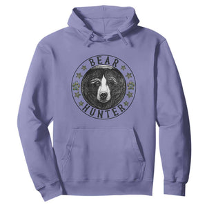 Bear Hunter Hoodie Funny Hunting Season Gift TS12 Violet Print Your Wear