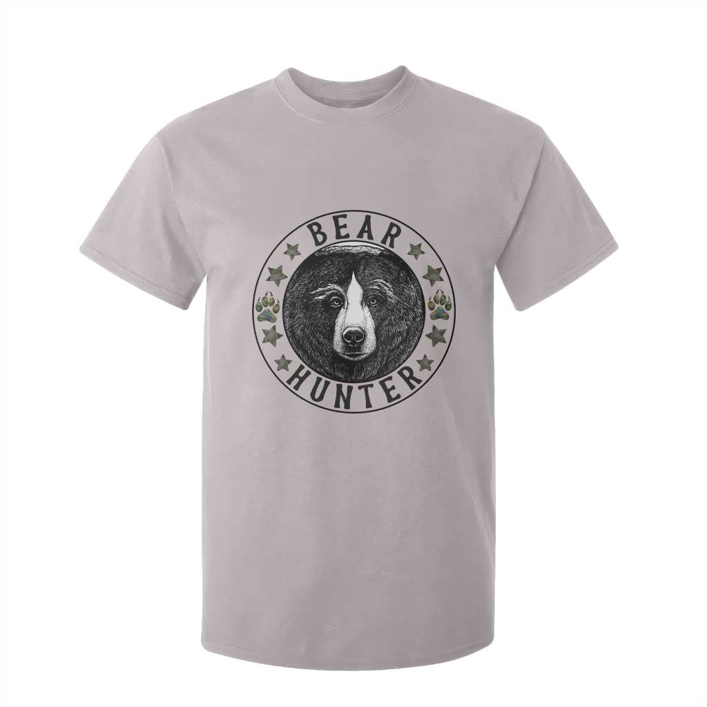 Bear Hunter T Shirt For Kid Funny Hunting Season Gift TS12 Ice Gray Print Your Wear