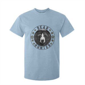 Bear Hunter T Shirt For Kid Funny Hunting Season Gift TS12 Light Blue Print Your Wear