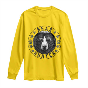 Bear Hunter Long Sleeve Shirt Funny Hunting Season Gift TS12 Daisy Print Your Wear